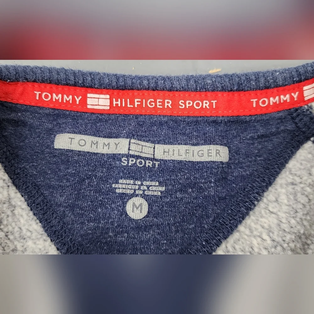 ❤️ TOMMY HILFIGER SPORT WOMEN'S CREW NECK SWEATSHIRT WITH SLIT CUFFS SIZE MEDIUM - Picture 10 of 12